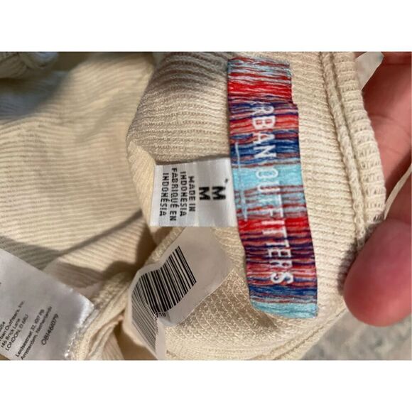 Urban outfitters cream cropped halter top size M - Picture 4 of 6